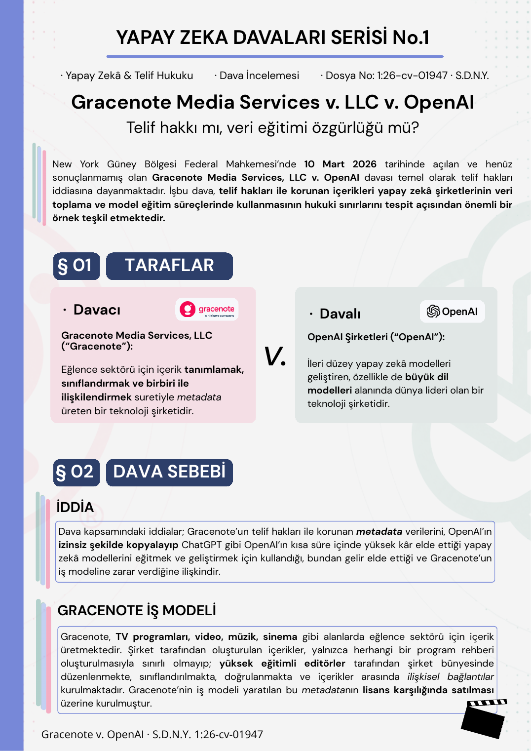 AI Litigation Series No.1 infographic (in Turkish), page 1